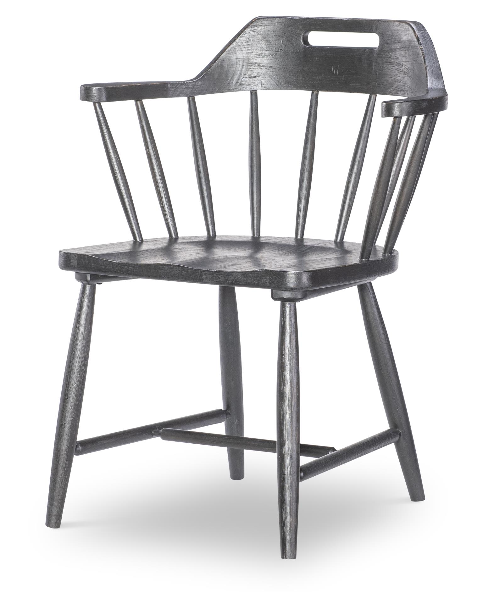 Spindle Back Arm Chair W. Handle Cut Out CLH4011341