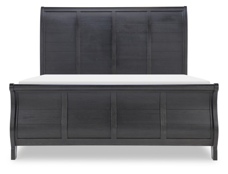 Complete Sleigh Bed 5/0 Queen Kettle Black CLH4011-4305K CLH40114305K