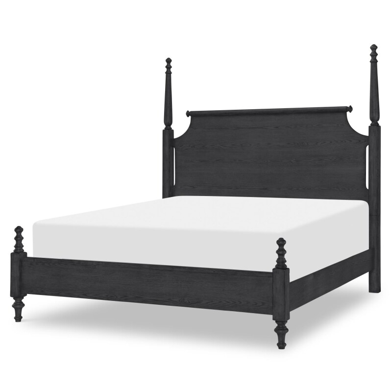Complete High/low Poster Bed 5/0 Queen Kettle Black CLH4011-4605K CLH40114605K