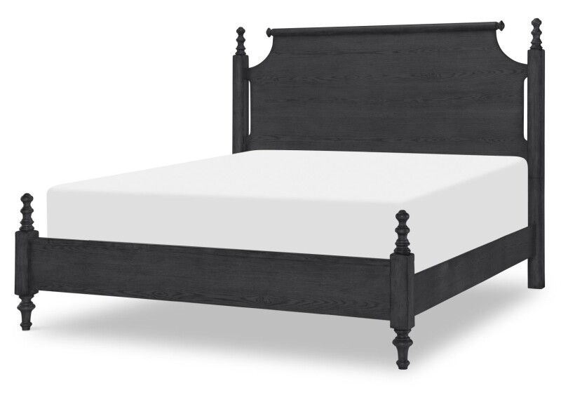 Complete High/low Poster Bed 6/6 King Kettle Black CLH4011-4606K CLH40114606K