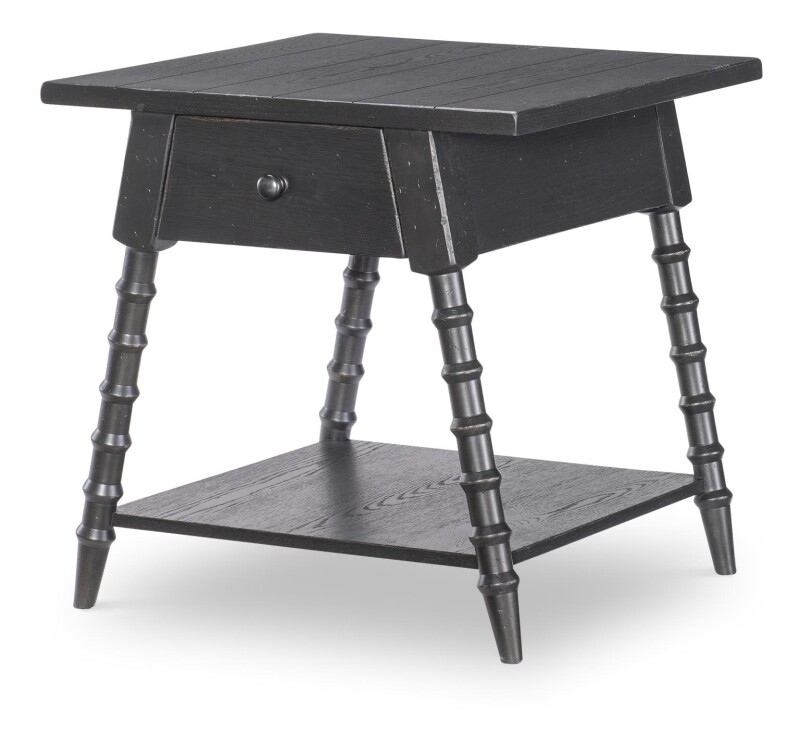Splayed Bobbin Leg 1 Drw End Table CLH4011505