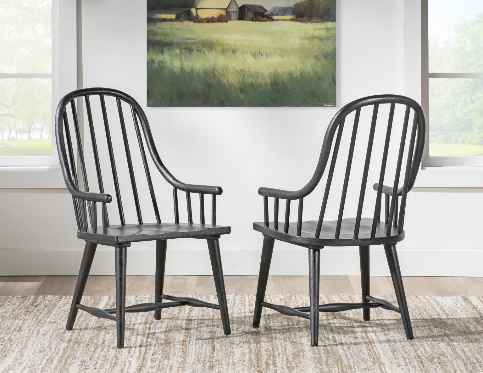 Windsor Arm Chair Kettle Black CLH4011-641 CLH4011641