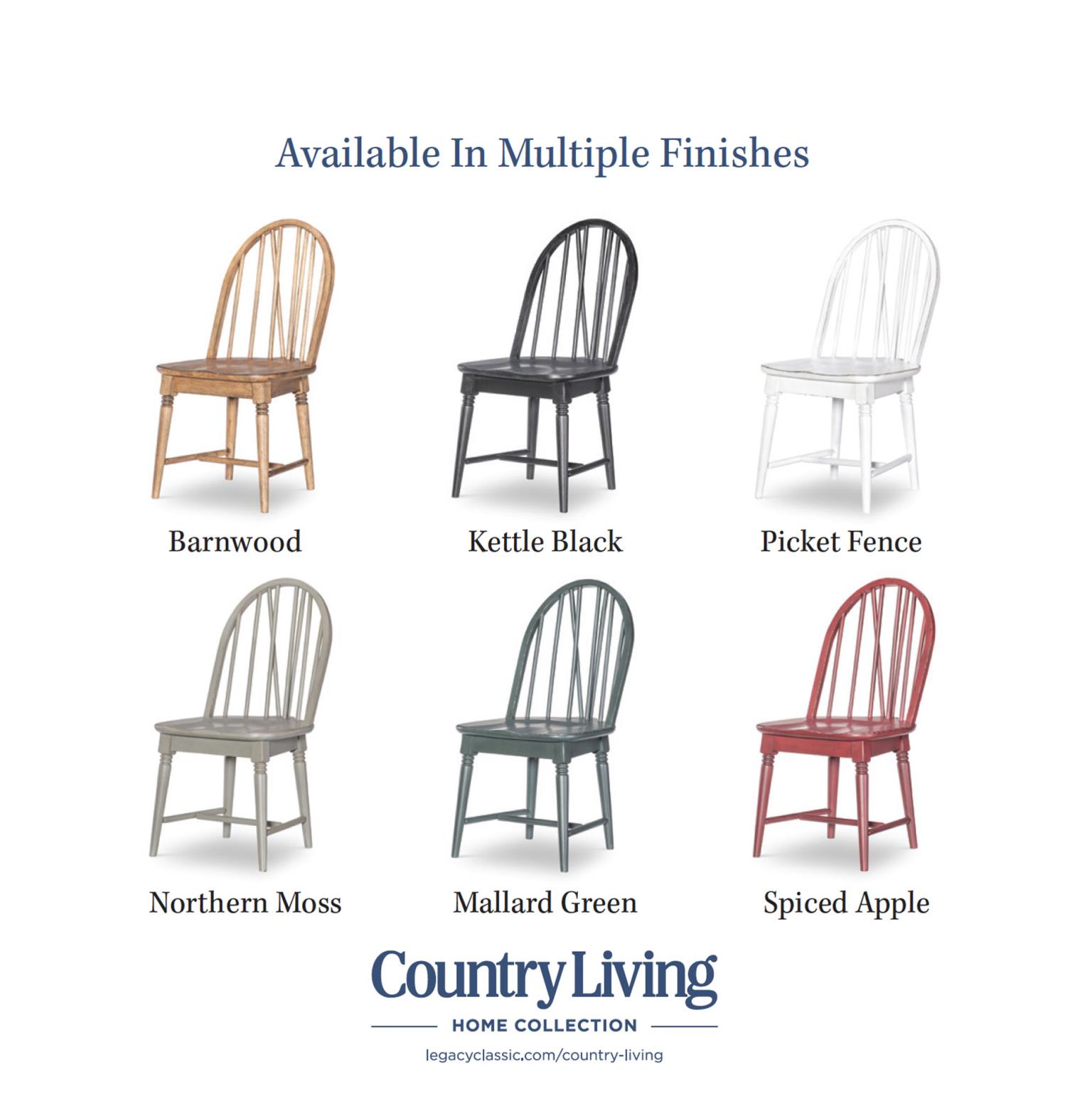 Windsor Side Chair V Shape Picket Fence CLH4012-140 CLH4012140