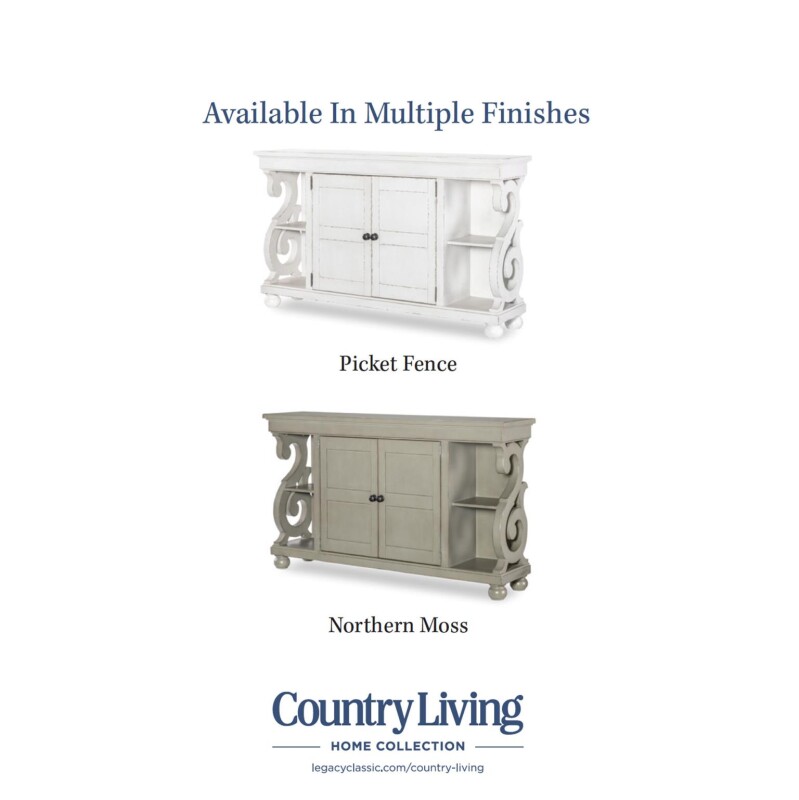 Vintage Market AT Corbel Hall Console Picket Fence CLH4012-406 CLH4012406