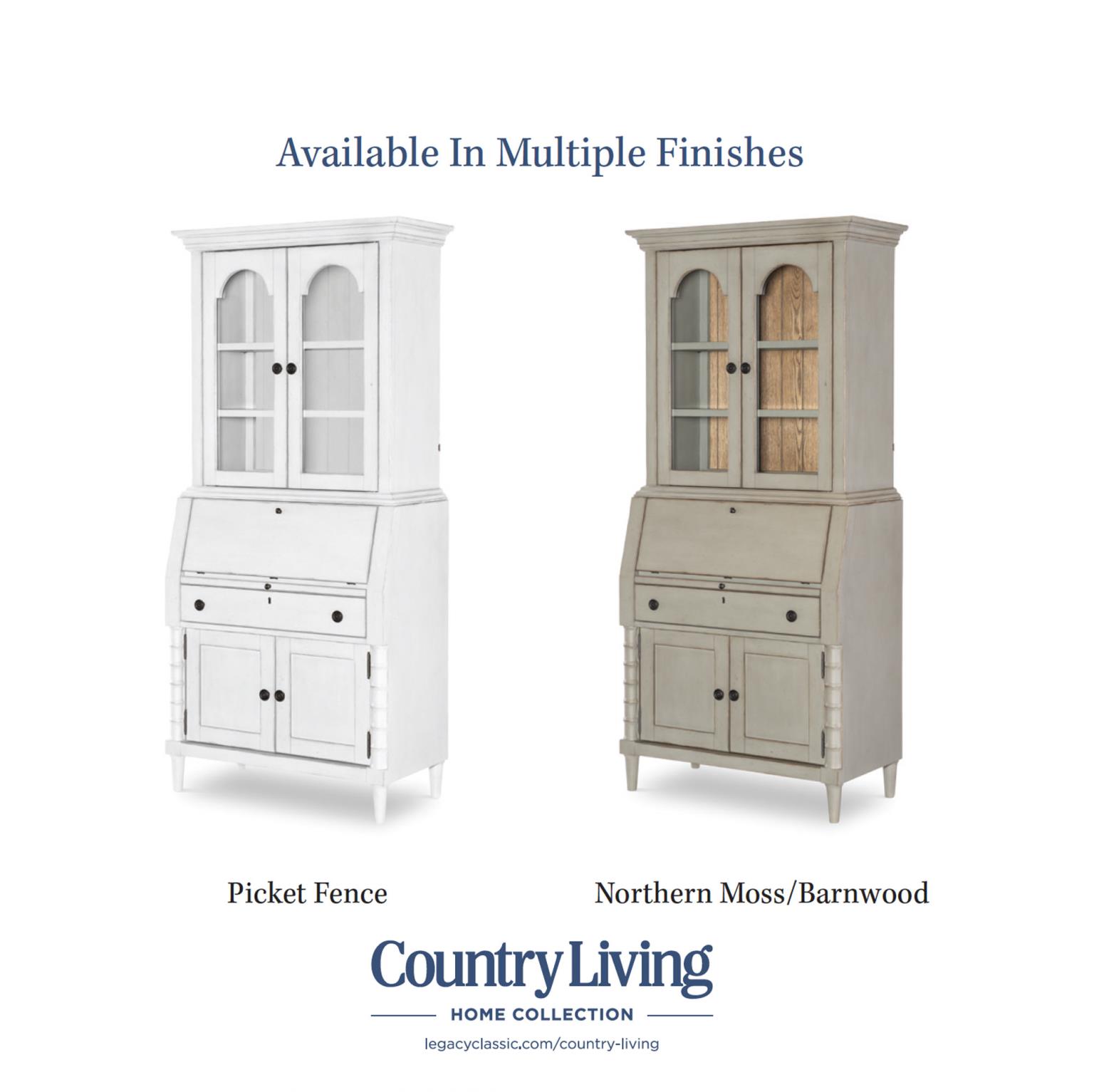 Secretary Cabinet Complete Picket Fence CLH4012-709K CLH4012709K