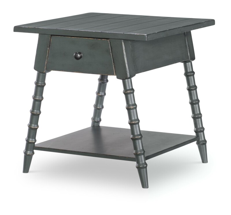 Splayed Bobbin Leg 1 Drw End Table CLH4013505