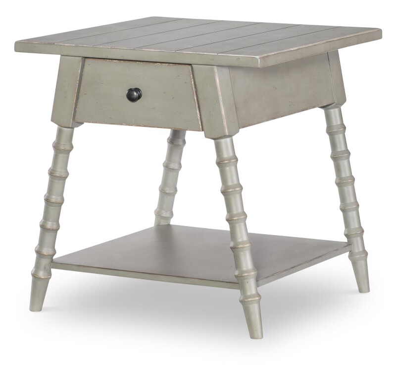 Splayed Bobbin Leg 1 Drw End Table CLH4014505