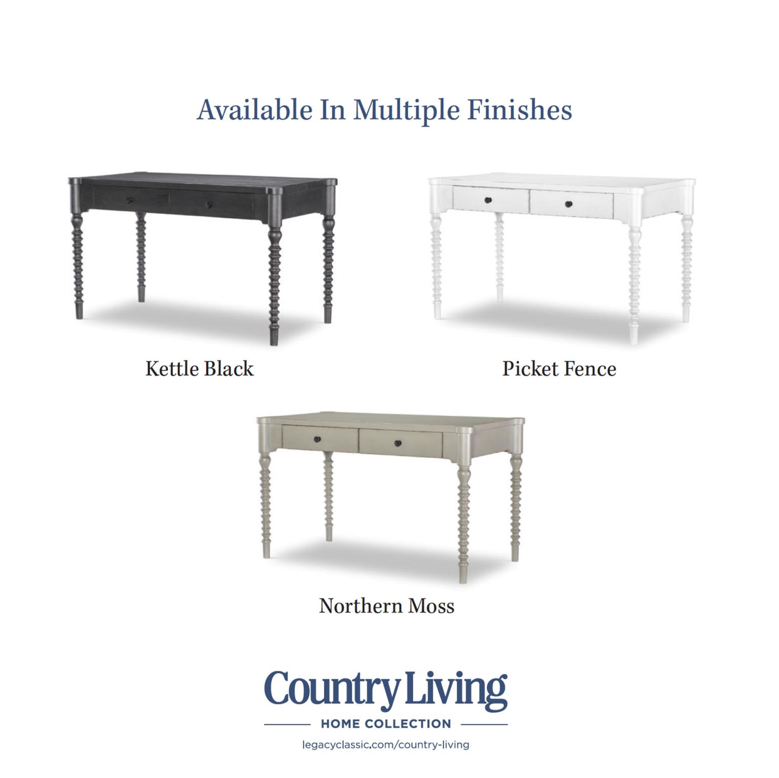 Turned Bobbin Leg Writing Desk Northern Moss CLH4014-511 CLH4014511