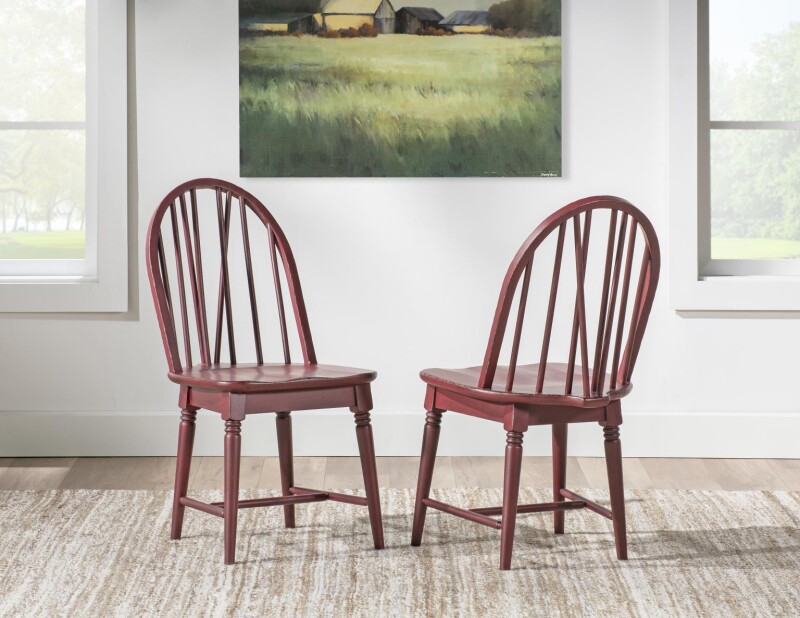 Windsor Side Chair V Shape Spiced Apple CLH4015-140 CLH4015140