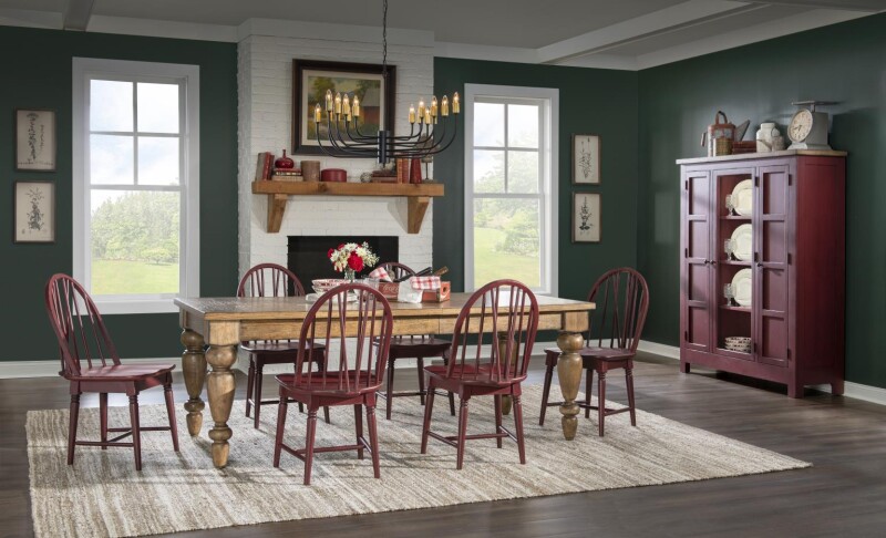 Windsor Side Chair V Shape Spiced Apple CLH4015-140 CLH4015140