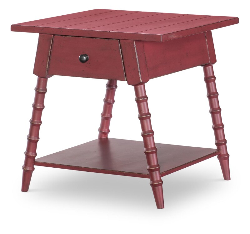 Splayed Bobbin Leg 1 Drw End Table CLH4015505