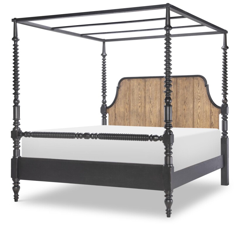 Complete Bobbin Post Canopy Bed 5/0 Queen CLH40164808K