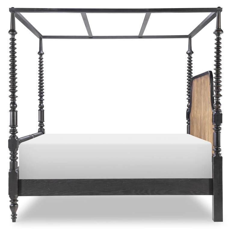 Complete Bobbin Post Canopy Bed 5/0 Queen CLH40164808K