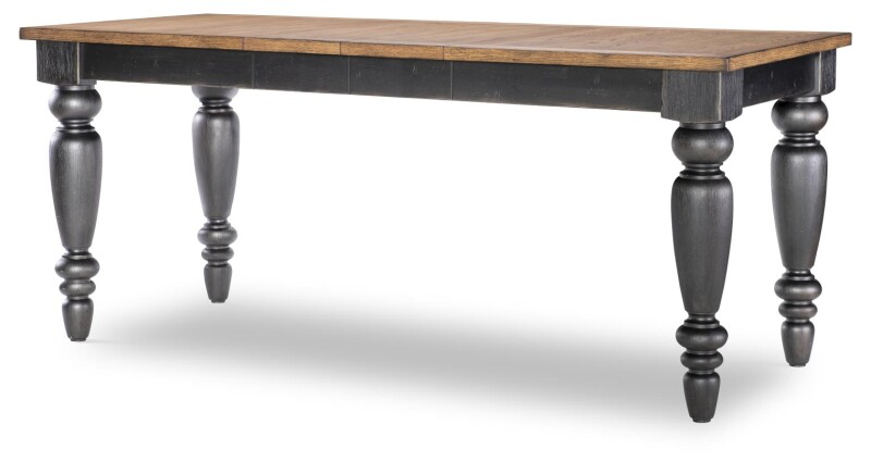 Chimney Leg Counter Height Table Barnwood Oak And Kettle Black CLH4016-923 CLH4016923