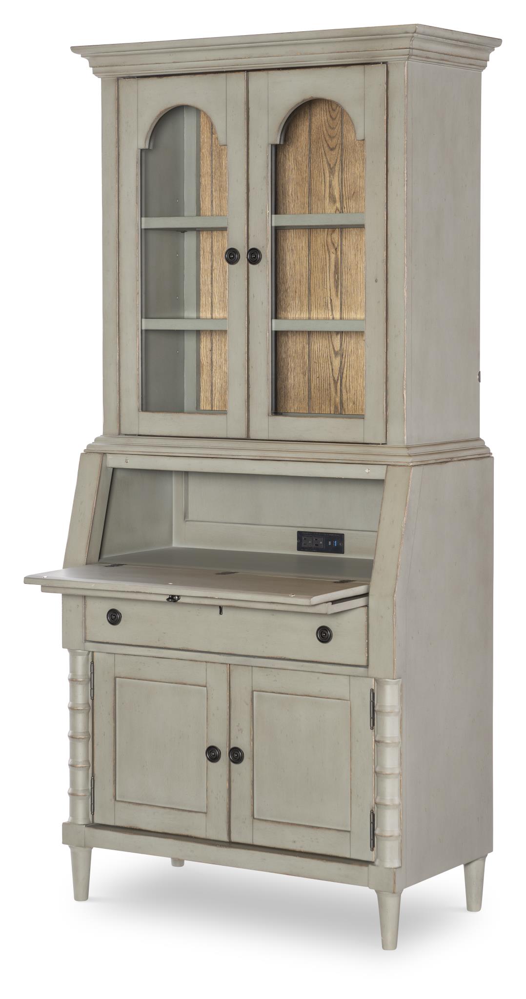 Secretary Cabinet Complete Barnwood Oak And Northern Moss CLH4019-709K CLH4019709K