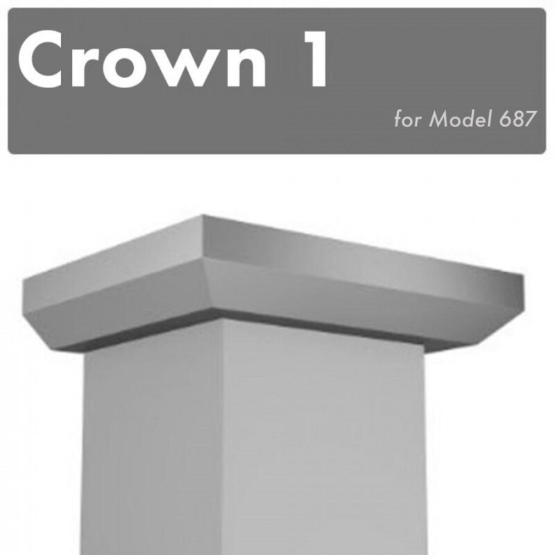 Crown Molding Profile 1 for Wall Mount Range Hood CM1687