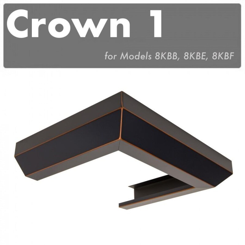Crown Molding Profile 1 for Wall Mount Copper Range Hood CM18KBBEF