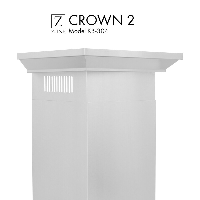 Crown Molding Profile 2 for Wall Mount Range Hood CM2KB304