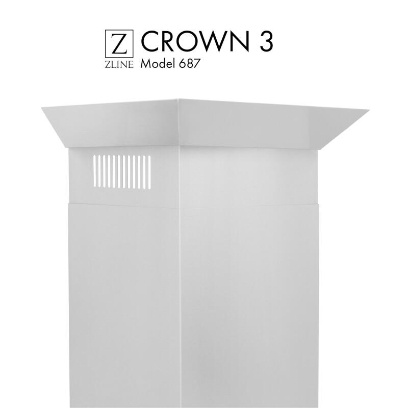 Crown Molding #3 For Wall Range Hood CM3687