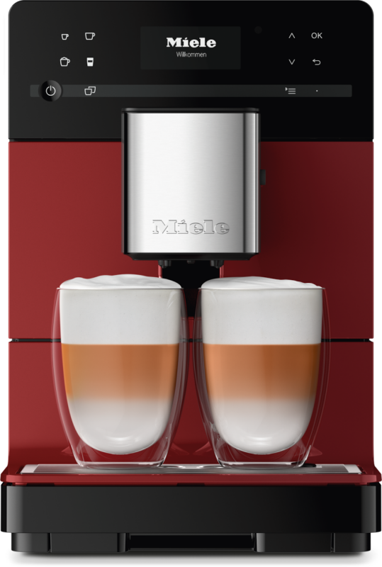 Countertop coffee machine with OneTouch for Two for the ultimate in coffee enjoyment. CM5310SILENCE