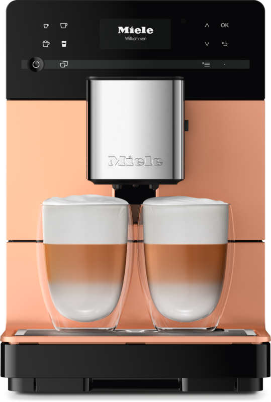 Countertop coffee machine with OneTouch for Two for the ultimate in coffee enjoyment. CM5510SILENCE