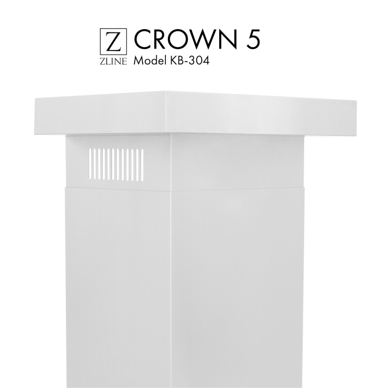 Crown Molding Profile 5 for Wall Mount Range Hood CM5KB304