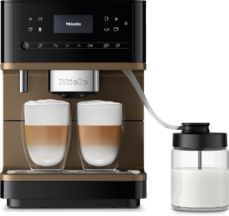 CM6 MilkPerfection Countertop Coffee Machine (Obsidian Black, Bronze Pearl Finish) CM6360OBBP