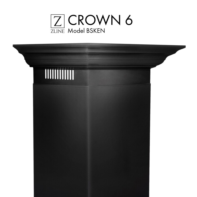 Crown Molding Profile 6 for Wall Mount Range Hood CM6BSKEN