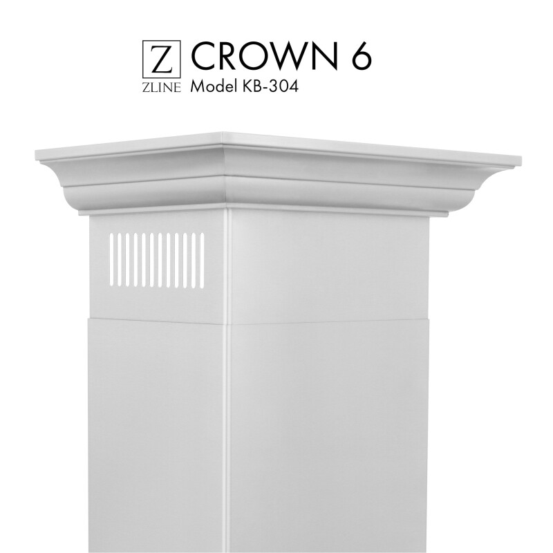 Crown Molding Profile 6 for Wall Mount Range Hood CM6KB304