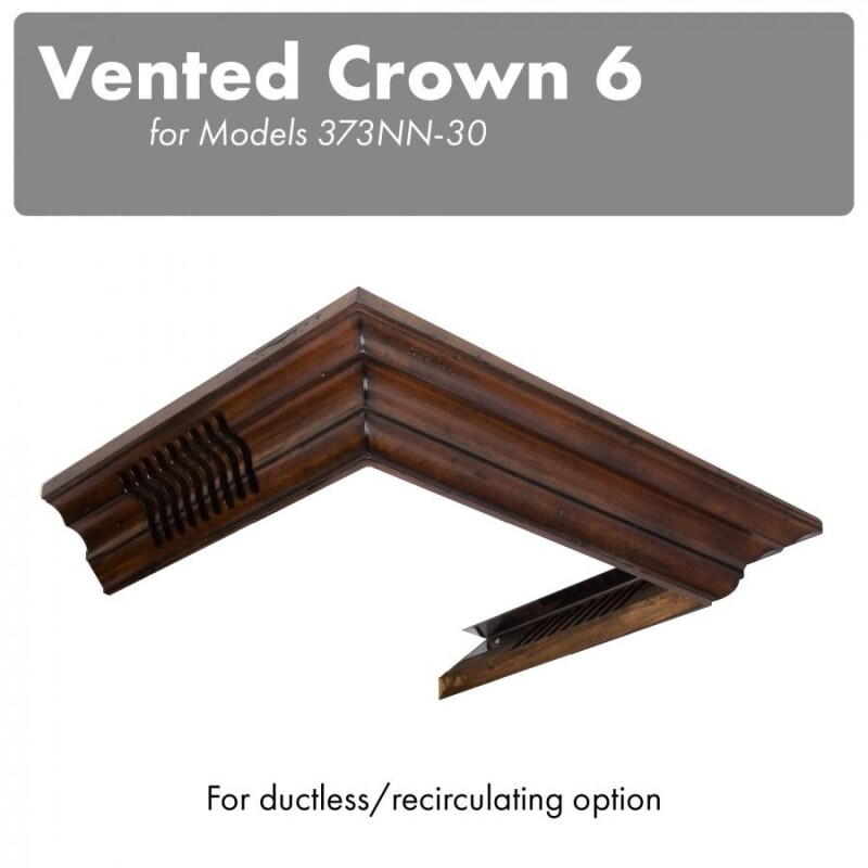 Vented Crown Molding Profile 6 For Wall Mount Range Hood CM6V300N