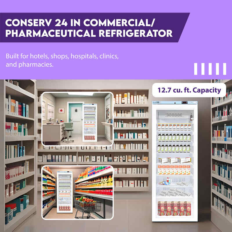 Conserv 24in COMMERCIAL/PHARMACEUTICAL Refrigerator 12.7cf WIFI 110V CMV1300G