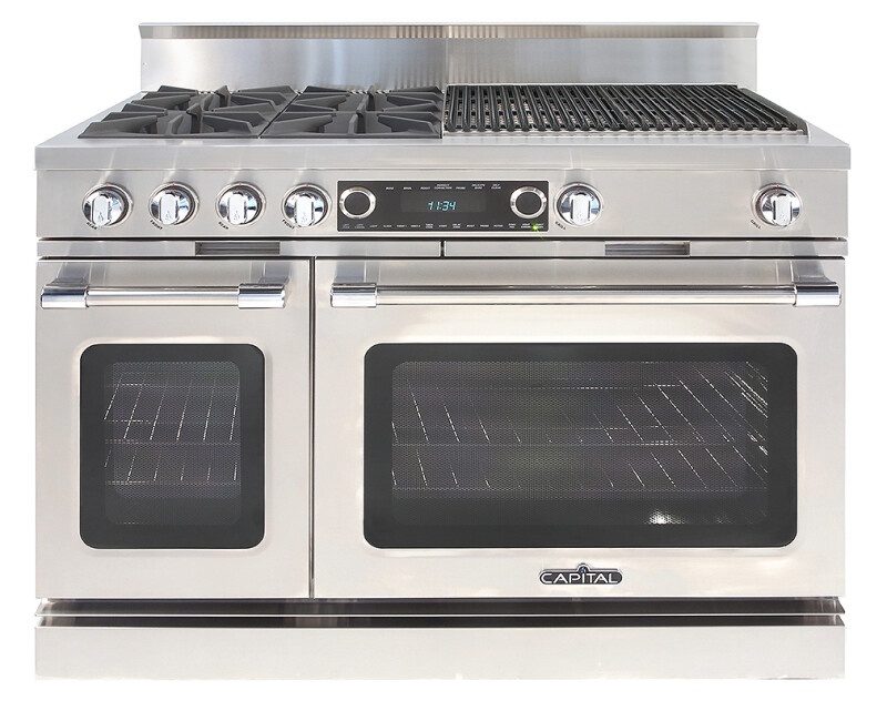 48″ Grand Chef Dual Fuel Range 4 Open Burners / 24″ Grill LP COB484BBL