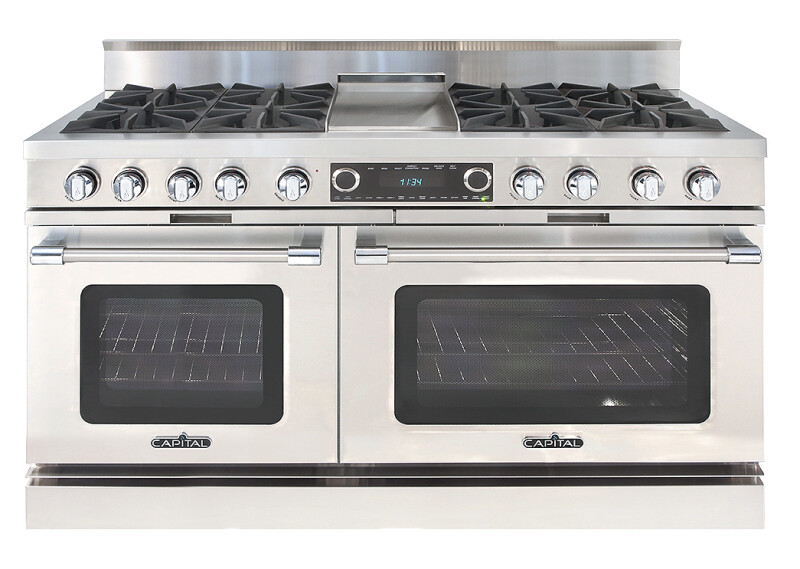 60″ Grand Chef Dual Fuel Range 4 Open Burners / Griddle / 4 Open Burners LP COB604G4L