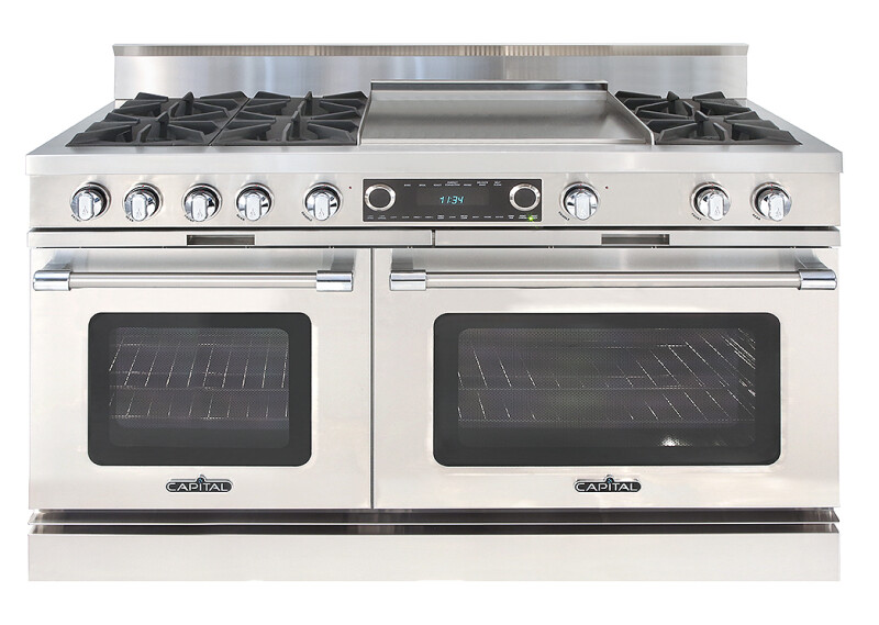 60″ Grand Chef Dual Fuel Range 4 Open Burners / 24″ Griddle / 2 Open Burners LP COB604GG2L