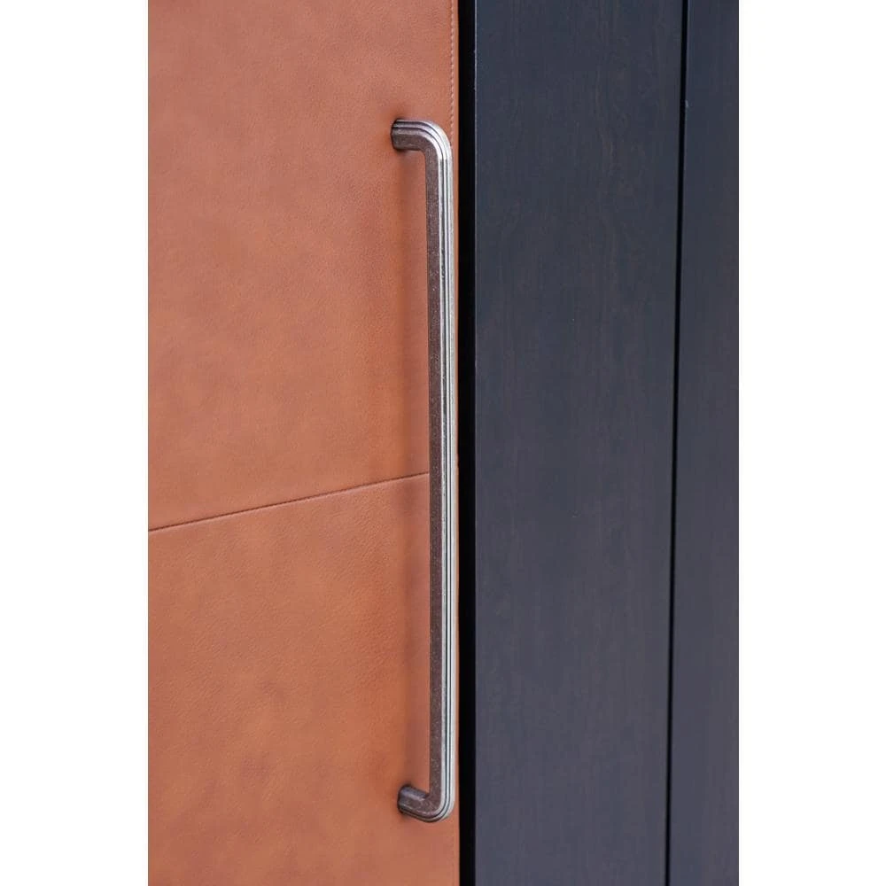 Cognac 18" Cuts By Leather Panel COGNAC18L