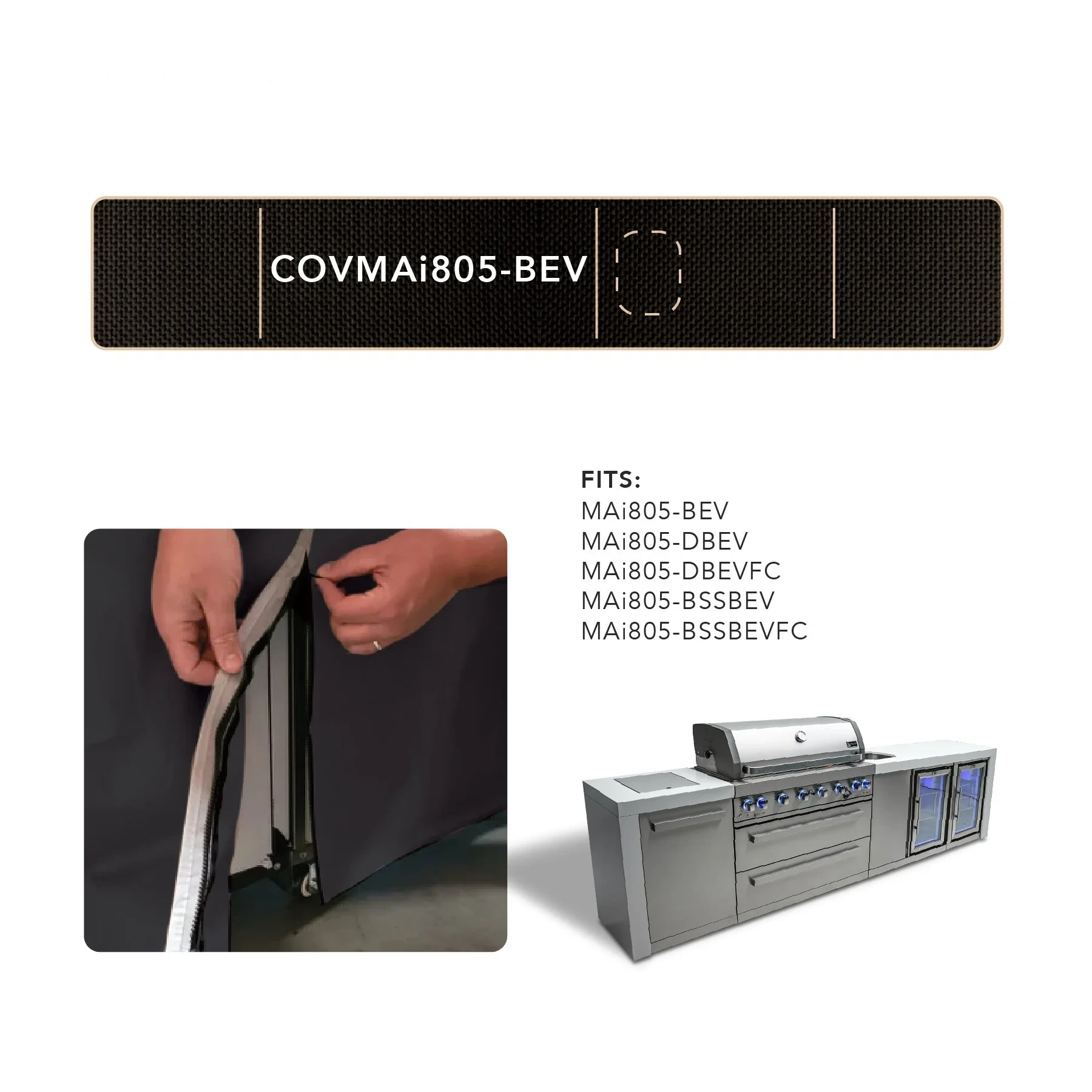 Cover For 6-burner Island With A Beverage Center COVMAI805BEV