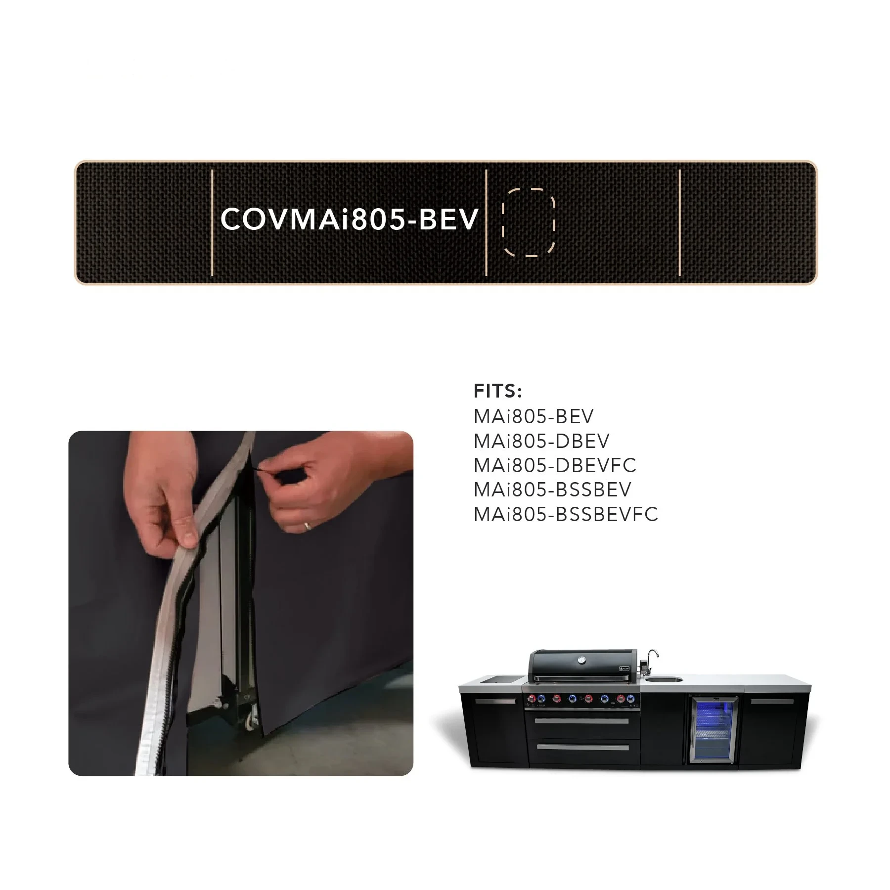Cover For 6-burner Island With A Beverage Center COVMAI805BEV