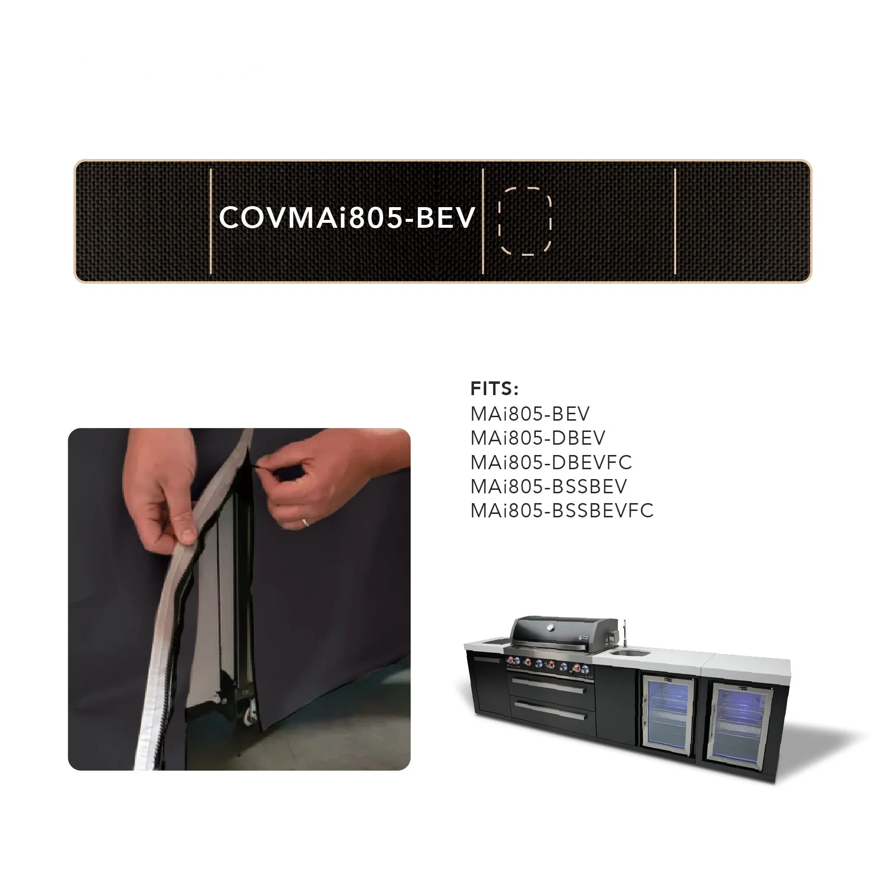 Cover For 6-burner Island With A Beverage Center COVMAI805BEV