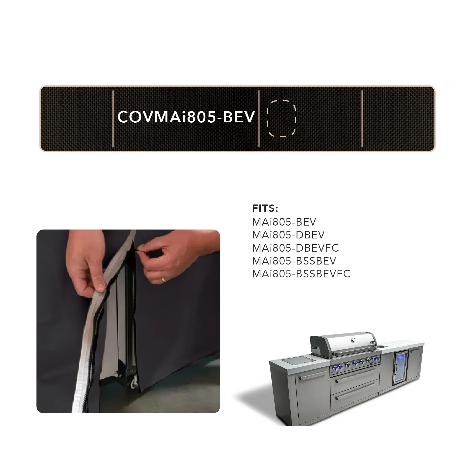 Cover For 6-burner Island With A Beverage Center COVMAI805BEV