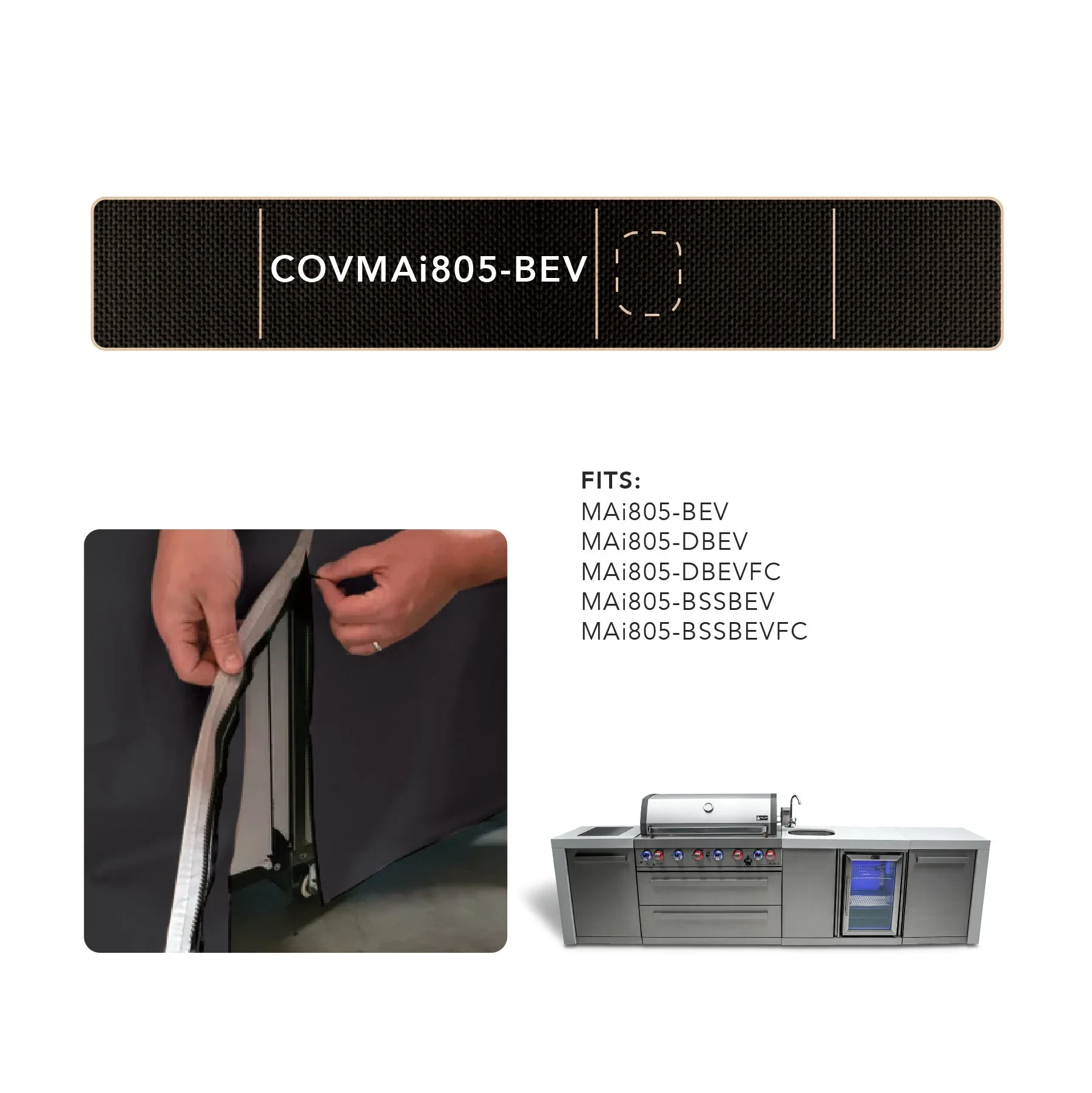 Cover For 6-burner Island With A Beverage Center COVMAI805BEV