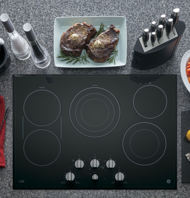 Café Series 30" Built-in Knob Control Electric Cooktop CP9530SJSS