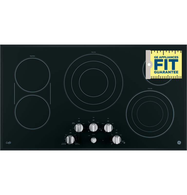 Café Series 36" Built-in Knob Control Electric Cooktop CP9536SJSS