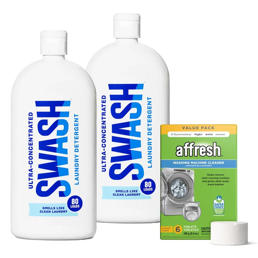 affresh® Washing Machine Cleaner Tablets - 6 Count, Swash® Smells Like Clean Laundry Laundry Detergent (2) CPGB0007