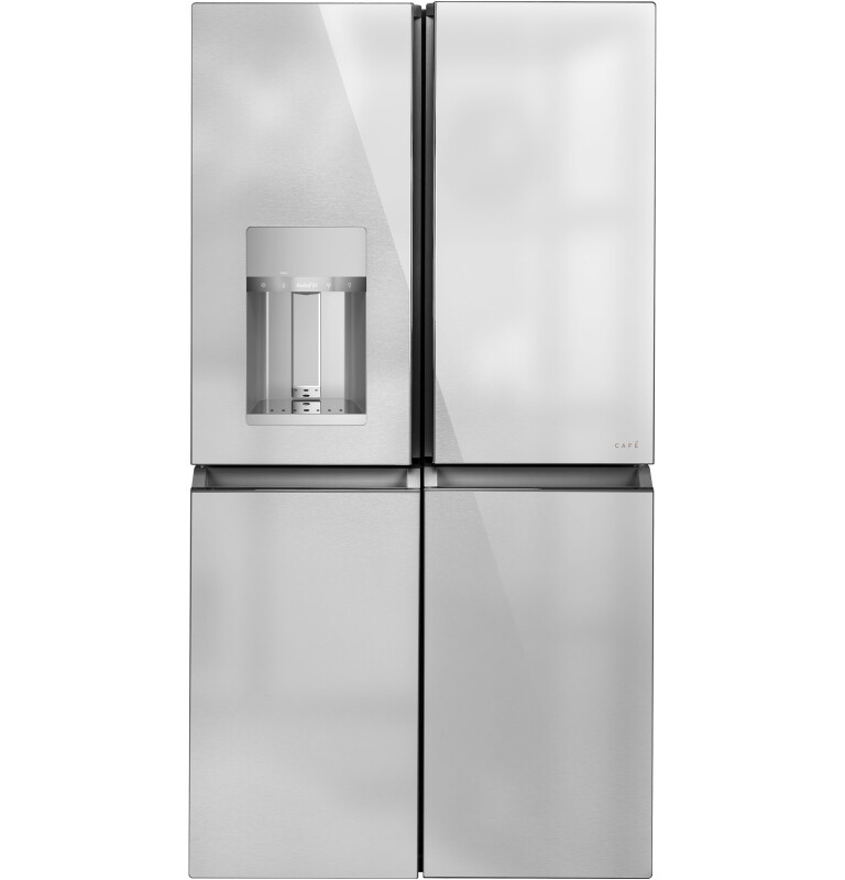 Café 27.4 Cu. Ft. Smart Quad-door Refrigerator In Platinum Glass CQE28DM5NS5
