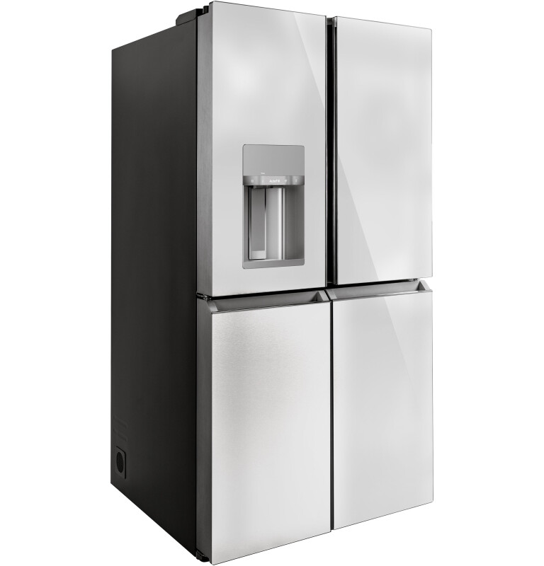 Café 27.4 Cu. Ft. Smart Quad-door Refrigerator In Platinum Glass CQE28DM5NS5