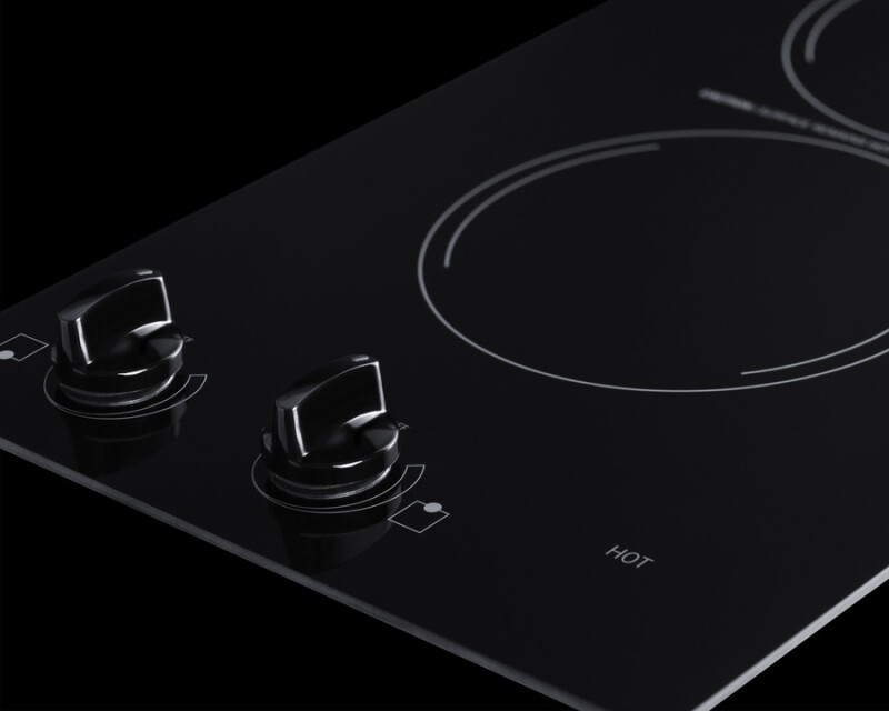 12" Wide 115V 2-Burner Radiant Cooktop view 3