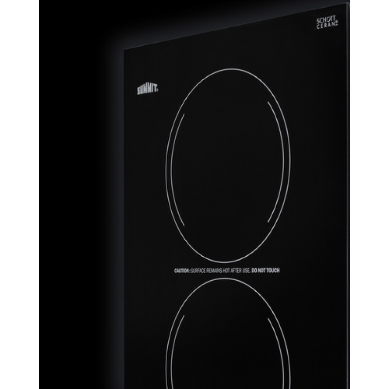 12" Wide 115V 2-Burner Radiant Cooktop CR2110B