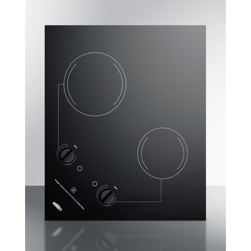 21" Wide 230V 2-Burner Radiant Cooktop CR2B223G