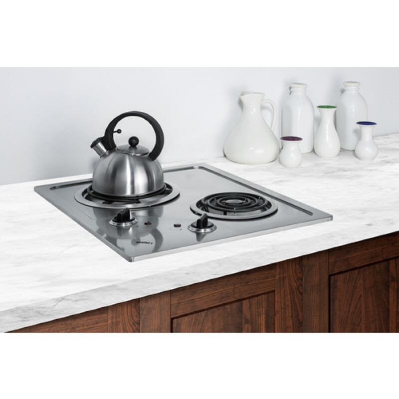 21" Wide 230V 2-Burner Coil Cooktop CR2B224S