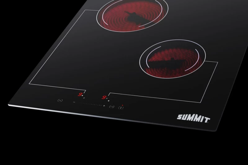 18" Wide 220V 2-Burner Radiant Cooktop view 4